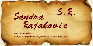 Sandra Rajaković vizit kartica